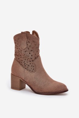 Botki Model S.Barski HY51-125 Brown - Step in style Step in style