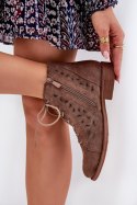 Botki Model S.Barski HY51-185 Brown - Step in style Step in style Botki Model S.Barski HY51-185 Brown - Step in style Step in style