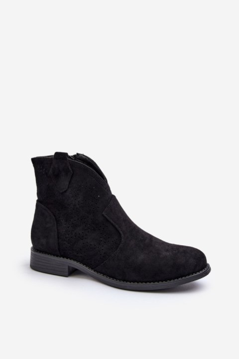 Botki Model S.Barski HY66-151 Black - Step in style Step in style Botki Model S.Barski HY66-151 Black - Step in style Step in style
