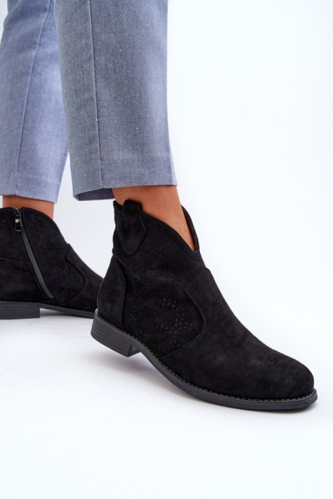 Botki Model S.Barski HY66-151 Black - Step in style Step in style Botki Model S.Barski HY66-151 Black - Step in style Step in style