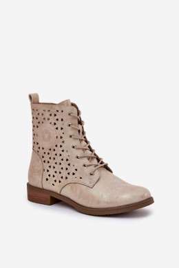 Botki Model Serfina ASA62-116 Gold - Step in style Step in style
