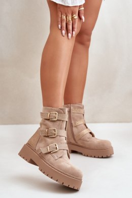 Botki Model Tiaeliana HB-276 Beige - Step in style Step in style
