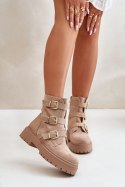 Botki Model Tiaeliana HB-276 Beige - Step in style Step in style Botki Model Tiaeliana HB-276 Beige - Step in style Step in style