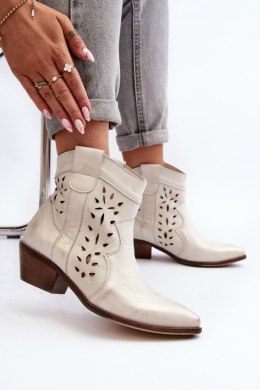 Botki Model Zazoo 2870/004 Silver - Step in style Step in style