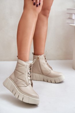 Botki Model Zazoo 60472 Beige - Step in style Step in style