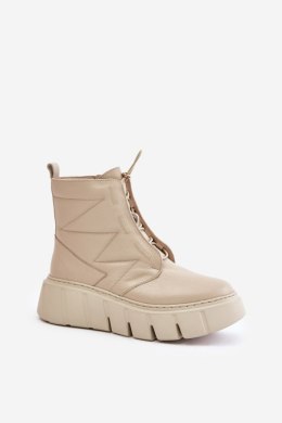 Botki Model Zazoo 60472 Beige - Step in style Step in style