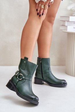 Botki Model Zazoo 60480 Dark Green - Step in style Step in style