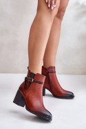 Botki Model Zinithia ASA250-2 Brown - Step in style Step in style Botki Model Zinithia ASA250-2 Brown - Step in style Step in style