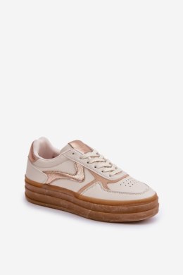 Buty Sportowe Model Annines 6486 Beige - Step in style Step in style