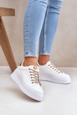 Buty Sportowe Model Fonetha NB751 White/Gold - Step in style Step in style