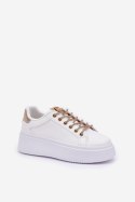 Buty Sportowe Model Fonetha NB751 White/Gold - Step in style Step in style Buty Sportowe Model Fonetha NB751 White/Gold - Step in style Step in style