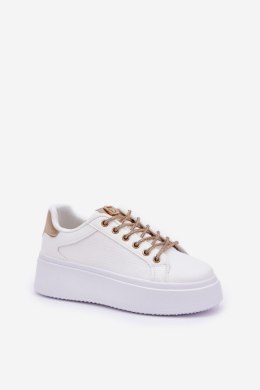 Buty Sportowe Model Fonetha NB751 White/Gold - Step in style Step in style