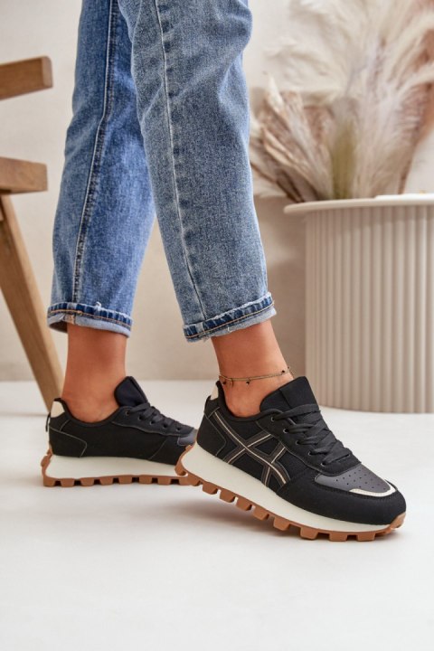 Buty Sportowe Model Mialunae YH30 Black - Step in style Step in style Buty Sportowe Model Mialunae YH30 Black - Step in style Step in style