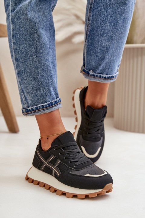Buty Sportowe Model Mialunae YH30 Black - Step in style Step in style Buty Sportowe Model Mialunae YH30 Black - Step in style Step in style