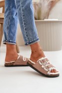 Kapcie Model Ezilena ESL-200 Beige - Step in style Step in style Kapcie Model Ezilena ESL-200 Beige - Step in style Step in style
