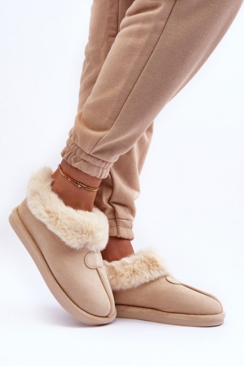 Kapcie Model Lanoze EV-58 Light Beige - Step in style Step in style Kapcie Model Lanoze EV-58 Light Beige - Step in style Step in style