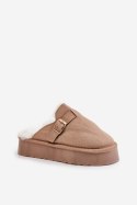 Kapcie Model Linneola FA-185 Dark Beige - Step in style Step in style Kapcie Model Linneola FA-185 Dark Beige - Step in style Step in style