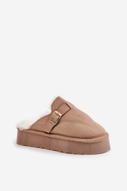 Kapcie Model Linneola FA-185 Dark Beige - Step in style Step in style