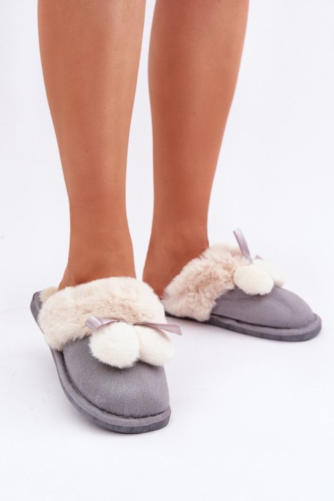 Kapcie Model Nartani YL-311 Grey - Step in style Step in style Kapcie Model Nartani YL-311 Grey - Step in style Step in style