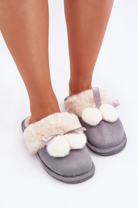 Kapcie Model Nartani YL-311 Grey - Step in style Step in style Kapcie Model Nartani YL-311 Grey - Step in style Step in style