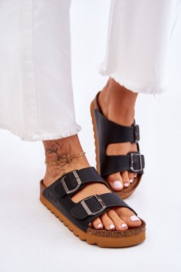 Sandał Klapki Model Big Star LL274477 Black - Step in style Step in style