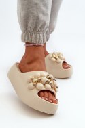 Sandał Klapki Model Bremavia Bg181 Light Beige - Step in style Step in style Sandał Klapki Model Bremavia Bg181 Light Beige - Step in style Step in style
