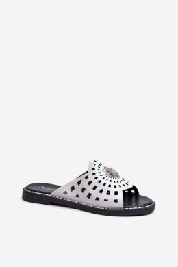 Sandał Klapki Model Ebirena RMR2266-4 Silver - Step in style Step in style