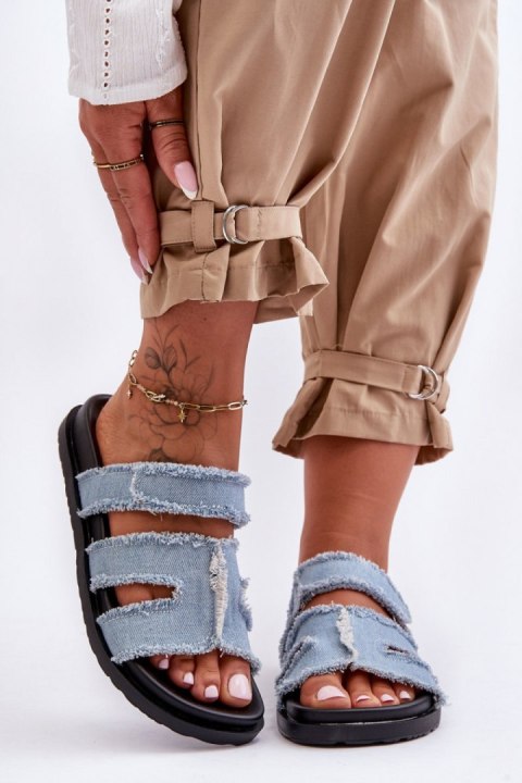 Sandał Klapki Model Lamirose H8-523 Blue - Step in style Step in style Sandał Klapki Model Lamirose H8-523 Blue - Step in style Step in style