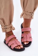 Sandał Klapki Model Lamirose H8-523 Pink - Step in style Step in style Sandał Klapki Model Lamirose H8-523 Pink - Step in style Step in style