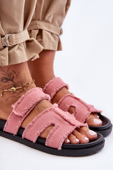 Sandał Klapki Model Lamirose H8-523 Pink - Step in style Step in style Sandał Klapki Model Lamirose H8-523 Pink - Step in style Step in style