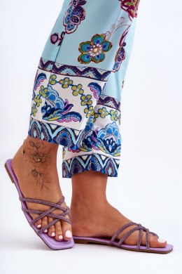 Sandał Klapki Model Leomi 5628-2 CLA-1 Violet - Step in style Step in style