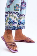 Sandał Klapki Model Leomi 5628-2 CLA-1 Violet - Step in style Step in style Sandał Klapki Model Leomi 5628-2 CLA-1 Violet - Step in style Step in style