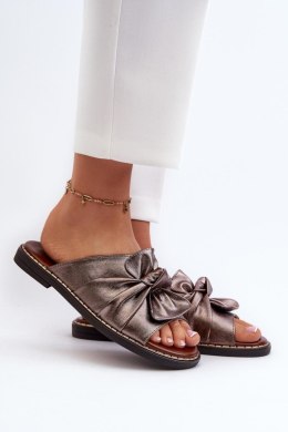 Sandał Klapki Model Nelvira RMR2266-8 Miedź - Step in style Step in style