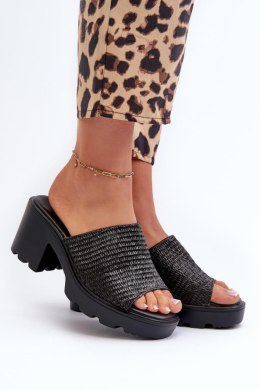 Sandał Klapki Model Titantha 24SD98-6989 Black - Step in style Step in style