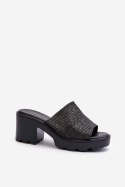 Sandał Klapki Model Titantha 24SD98-6989 Black - Step in style Step in style Sandał Klapki Model Titantha 24SD98-6989 Black - Step in style Step in style