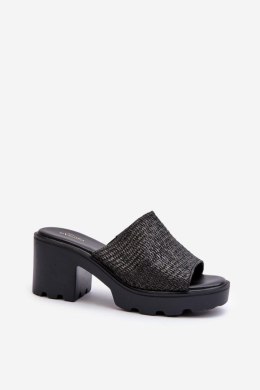 Sandał Klapki Model Titantha 24SD98-6989 Black - Step in style Step in style