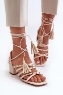 Sandały Model Chrisele 3973 Beige - Step in style Step in style Sandały Model Chrisele 3973 Beige - Step in style Step in style