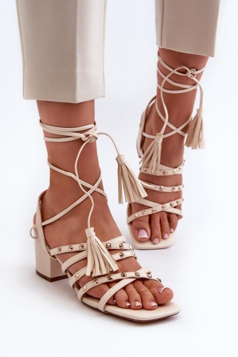 Sandały Model Chrisele 3973 Beige - Step in style Step in style Sandały Model Chrisele 3973 Beige - Step in style Step in style