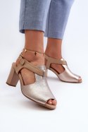 Sandały Model Queenmarie ASA228-3 Gold - Step in style Step in style Sandały Model Queenmarie ASA228-3 Gold - Step in style Step in style