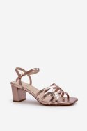 Sandały Model Sergio Leone SK065 Gold - Step in style Step in style Sandały Model Sergio Leone SK065 Gold - Step in style Step in style