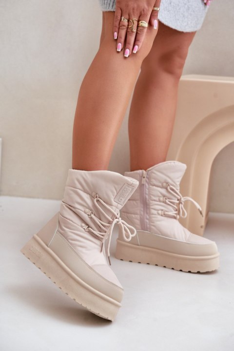 Śniegowce Model Big Star OO274885 Beige - Step in style Step in style