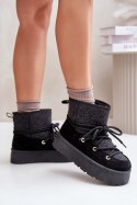 Śniegowce Model Mavora HY868 Black - Step in style Step in style Śniegowce Model Mavora HY868 Black - Step in style Step in style