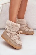 Śniegowce Model Silvara 8139 Beige - Step in style Step in style Śniegowce Model Silvara 8139 Beige - Step in style Step in style