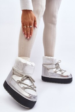 Śniegowce Model Toolsa NB616 Silver - Step in style Step in style