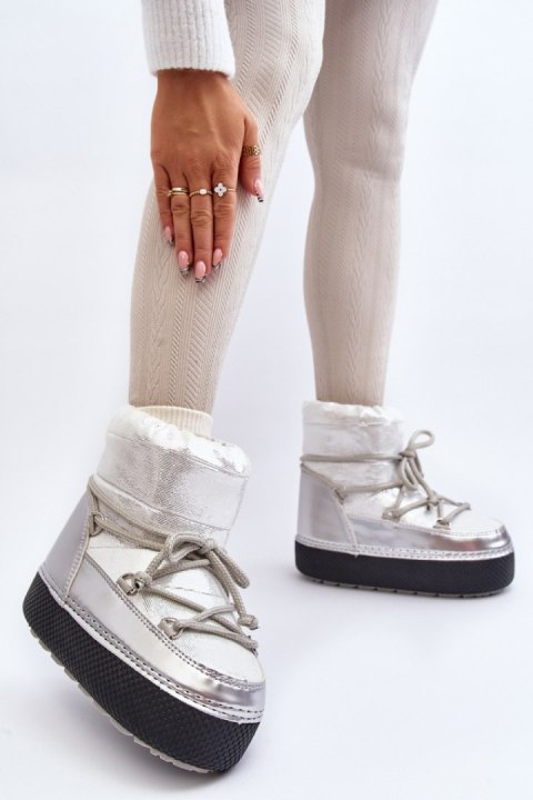 Śniegowce Model Toolsa NB616 Silver - Step in style Step in style Śniegowce Model Toolsa NB616 Silver - Step in style Step in style