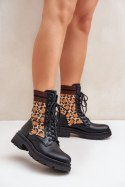 Workery Model Penthis LQ-3 Black/Panterka - Step in style Step in style Workery Model Penthis LQ-3 Black/Panterka - Step in style Step in style
