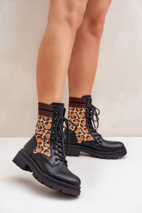 Workery Model Penthis LQ-3 Black/Panterka - Step in style Step in style Workery Model Penthis LQ-3 Black/Panterka - Step in style Step in style