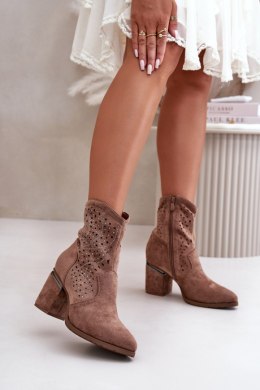 Botki Model S.Barski HY42-029 Brown - Step in style Step in style