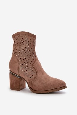 Botki Model S.Barski HY42-029 Brown - Step in style Step in style