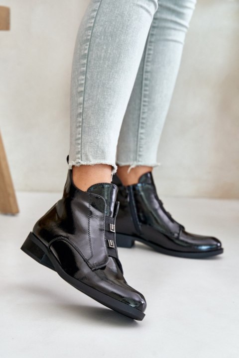 Botki Model S.Barski HY42-717 Black - Step in style Step in style Botki Model S.Barski HY42-717 Black - Step in style Step in style
